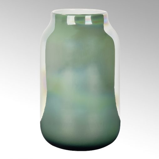 Lambert Ferrata Vase smaragd/metallic